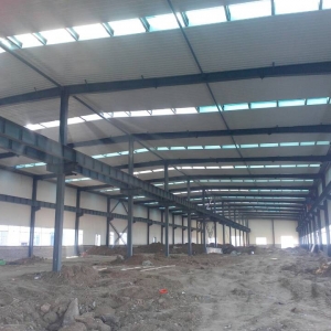 ܇g䓽Y(ji)b installation of steel structure in workshop